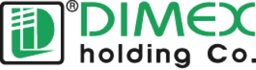 Dimex Co. logo: industrial forklift trucks and spare parts, diesel, gas, electric